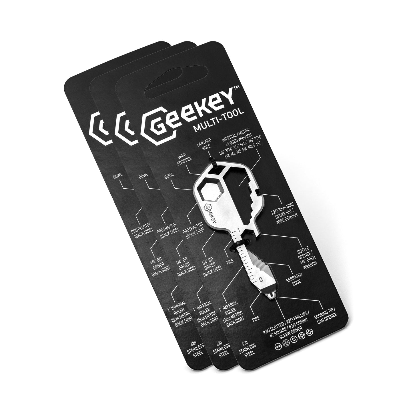 3 Geekeys - Buy 2, Get 1 FREE - Carve Design